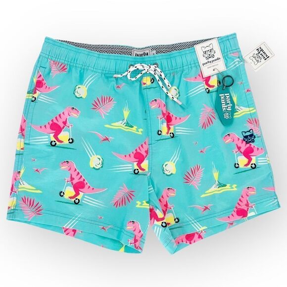 PARTY PANTS Cooler Dino Short NWT Swim Trunk - Picture 7 of 10